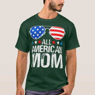 Alle Amerikaanse MOM US vlag zonnebril voor matchi T-shirt