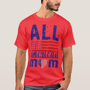 Alle Amerikaanse MOM US vlag zonnebril voor matchi T-shirt