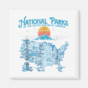 Alle Amerikaanse nationale parken maken wandelende Magneet
