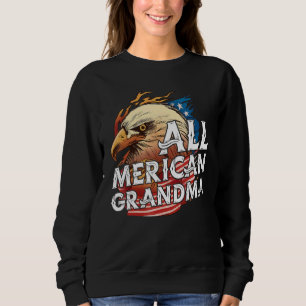 Alle Amerikaanse oma 4th van juli Dag Eagle USA vl Trui