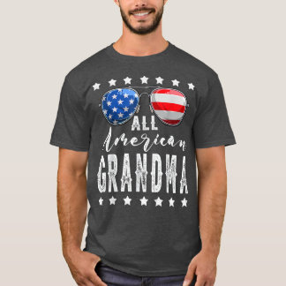 Alle Amerikaanse oma op 4 juli Zonnebrillen Famili T-shirt