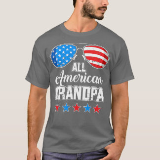 Alle Amerikaanse opa US voor matching 4th of July T-shirt