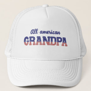 Alle Amerikaanse opa USA op 4 juli Trucker Pet