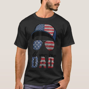 Alle Amerikaanse papa Happy Vaderdag van 4 juli on T-shirt