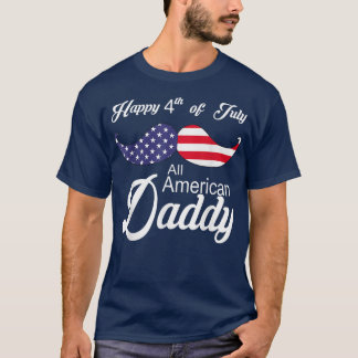 Alle Amerikaanse papa op 4 juli Verenigde Staten T-shirt