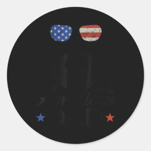 Alle Amerikaanse papa's op 4 juli dragen hun paasv Ronde Sticker