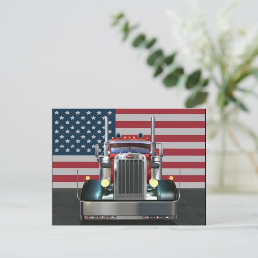 Alle Amerikaanse Peterbilt Briefkaart (Staand voorkant)
