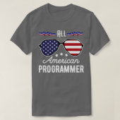 Alle Amerikaanse programma's op 4 juli - Zonnebril T-shirt (Design voorkant)