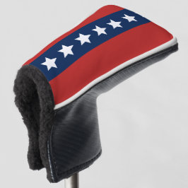 Alle Amerikaanse rood wit en blauw met sterren Golfheadcover