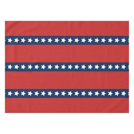Alle Amerikaanse rood-wit en blauw patriottische b Tafelkleed (Voorkant (Horizontaal))