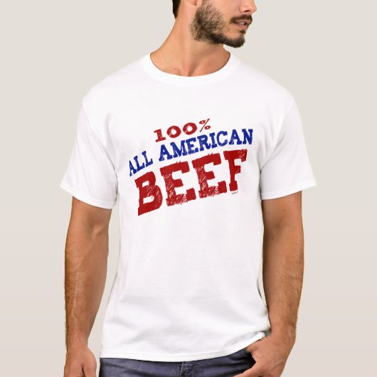 Alle Amerikaanse rundvlees T-shirt (Voorkant)