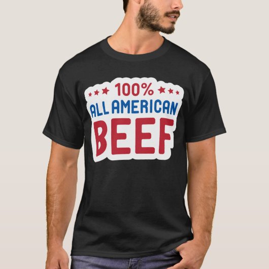 Alle Amerikaanse rundvlees T-shirt (Voorkant)