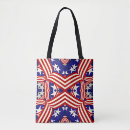 Alle Amerikaanse Star Spangled Canvas tas