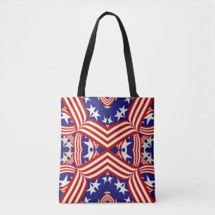 Alle Amerikaanse Star Spangled Canvas tas