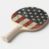 Alle Amerikaanse Stars & Stripes Tafeltennisbatje (Voorkant Gekanteld)
