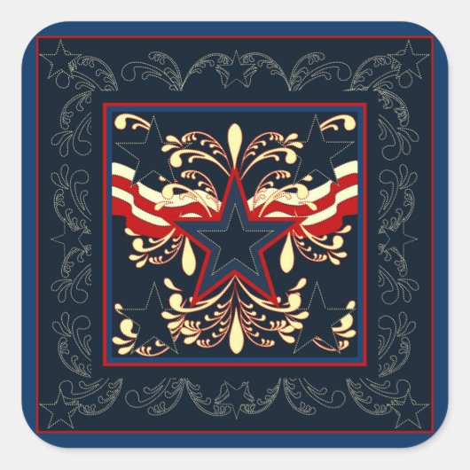  Alle Amerikaanse Sticker (Voorkant)