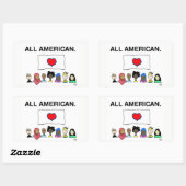 Alle Amerikaanse Sticker (Vel)