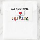Alle Amerikaanse Sticker (Tas)