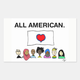 Alle Amerikaanse Sticker