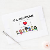 Alle Amerikaanse Sticker (Envelop)