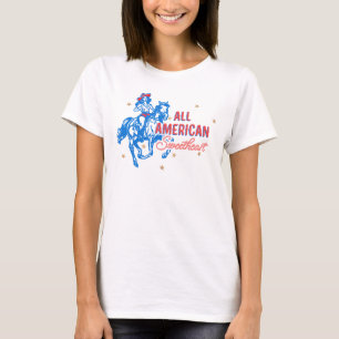 Alle Amerikaanse Sweetheart Cowgirl T-shirt