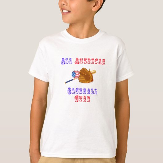 Alle Amerikaanse T-Shirt-Sjabloon T-shirt (Voorkant)