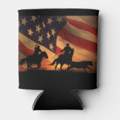 Alle Amerikaanse Team Roping Rodeo Koelbox Blikjeskoeler (Voorkant)