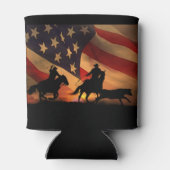 Alle Amerikaanse Team Roping Rodeo Koelbox Blikjeskoeler (Achterkant)