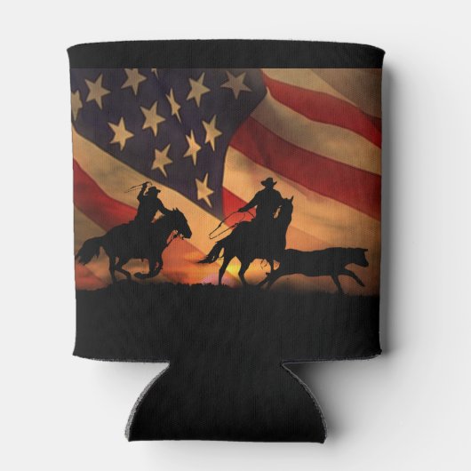 Alle Amerikaanse Team Roping Rodeo Koelbox Blikjeskoeler (Achterkant)