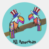 Alle Amerikaanse Toucan Stickers (Voorkant)