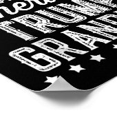 Alle Amerikaanse Trump Oma Amerikaanse Vlag Zonneb Poster (Hoek)