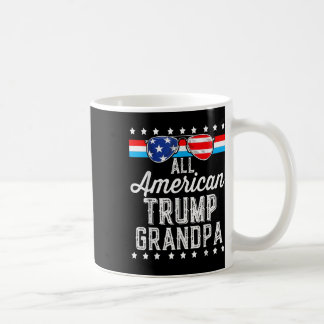 Alle Amerikaanse Trump Opa Amerikaanse Vlag Zonneb Koffiemok