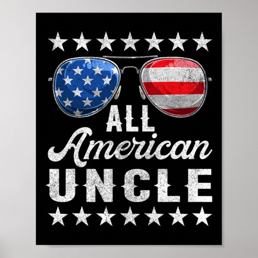 Alle Amerikaanse Uncle Shirt Poster (Voorkant)