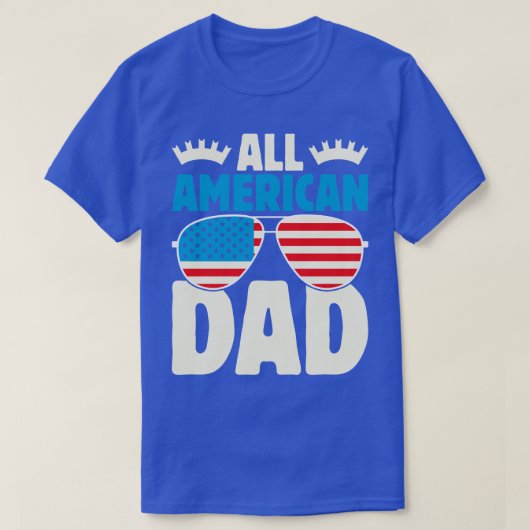 Alle Amerikaanse vaders zonnebrillen voor het matc T-shirt (Design voorkant)