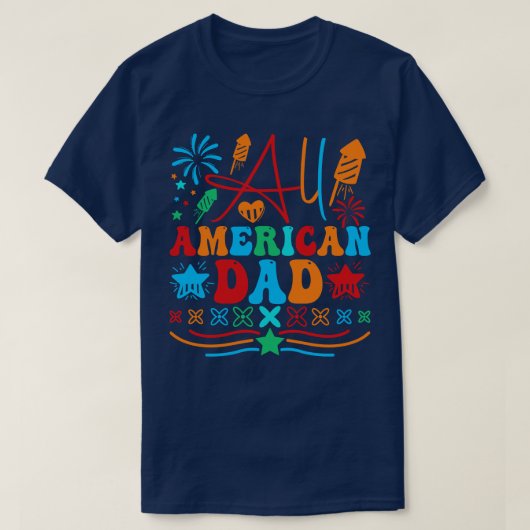 Alle Amerikaanse vaders zonnebrillen voor het matc T-shirt (Design voorkant)