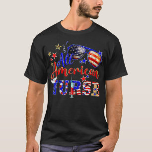 Alle Amerikaanse verpleegsters op 4 juli Patriotti T-shirt