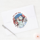 Alle Amerikaanse Westie Sticker (Envelop)