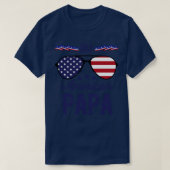 Alle Amerikaanse zonnebrillen op 4 juli T-shirt (Design voorkant)