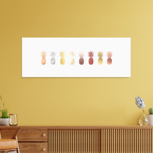 Alle ananas Alles Canvas Afdruk (Insitu (Woonkamer))