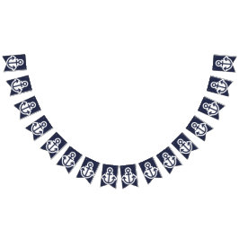 Alle anchors Nautical Bunting Vlaggetjes