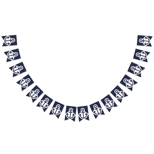 Alle anchors Nautical Bunting Vlaggetjes (Alle)