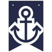 Alle anchors Nautical Bunting Vlaggetjes (Eerste vlag)