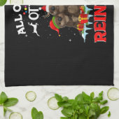 Alle andere kerstdagen van de Otter Reindeer Funny Theedoek (Gevouwen)
