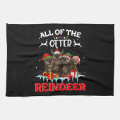 Alle andere kerstdagen van de Otter Reindeer Funny Theedoek (Horizontaal)