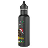 Alle andere kerstmis van de Otter Reindeer Funny Waterfles (Rechts)