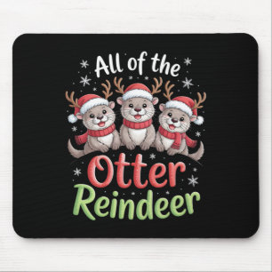 Alle andere rendieren Kerstmis speelse winter Muismat