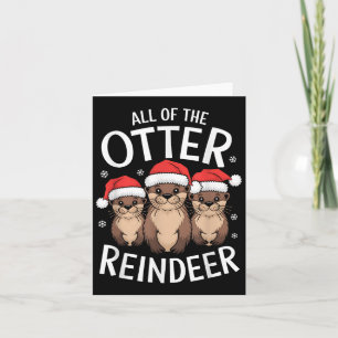 Alle andere rendieren Kerstotters Santa X Kaart