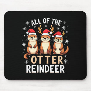 Alle andere rendieren Xmas Santa Hat Grappige Chri Muismat