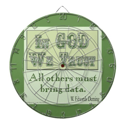 Alle anderen moeten een Data Dartboard hebben Dartbord (Voorkant)