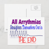 Alle aritmieën rechtzetten zichzelf uit EIND Briefkaart (Voorkant / Achterkant)